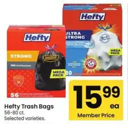 Albertsons Hefty Trash Bags offer
