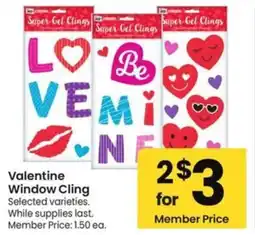 Albertsons Valentine Window Cling offer