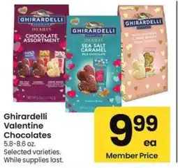 Albertsons Ghirardelli Valentine Chocolates offer