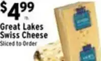 Met Foodmarkets Great Lakes Swiss Cheese offer