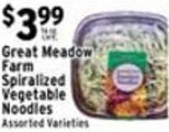 Met Foodmarkets Great Meadow Farm Spiralized Vegetable Noodles offer