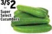 Met Foodmarkets Super Select Cucumbers offer