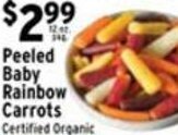 Met Foodmarkets Peeled Baby Rainbow Carrots offer