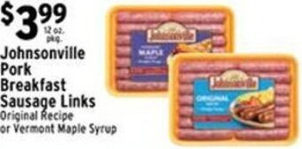 Met Foodmarkets Johnsonville Pork Breakfast Sausage Links offer