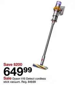 Target Dyson V15 Detect cordless stick vacuum offer