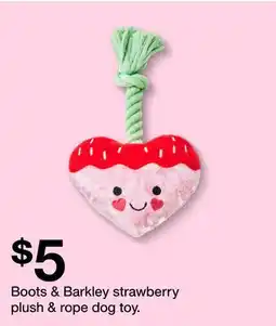 Target Boots & Barkley strawberry plush & rope dog toy offer