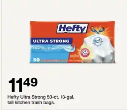 Target Hefty Ultra Strong 50-ct. 13-gal. tall kitchen trash bags offer
