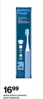 Target up&up battery-powered sonic toothbrush offer