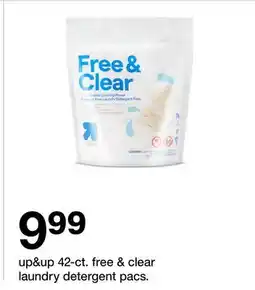 Target up & up 42-ct. free & clear laundry detergent pacs offer