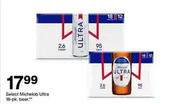 Target Select Michelob Ultra 18-pk. beer offer