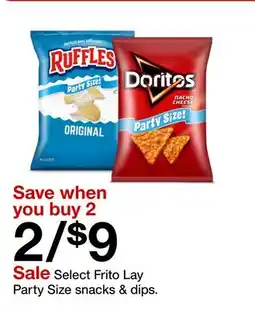 Target Select Frito Lay Party Size snacks & dips offer