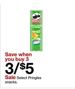 Target Select Pringles snacks offer