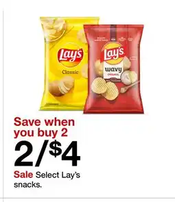 Target Select Lay's snacks offer