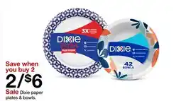 Target Dixie paper plates & bowls offer