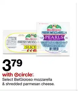Target BelGioioso mozzarella & shredded parmesan cheese offer