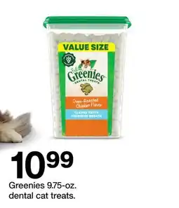 Target Greenies 9.75-oz. dental cat treats offer