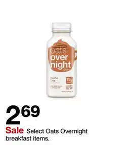 Target Select Oats Overnight breakfast items offer