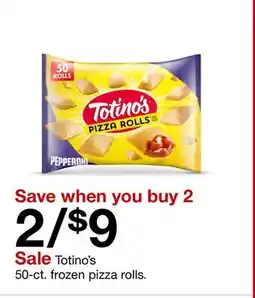 Target Totino's 50-ct. frozen pizza rolls offer