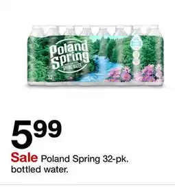 Target Poland Spring 32-pk. bottled water offer