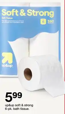 Target up&up soft & strong 6-pk. bath tissue offer