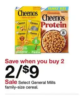 Target Select General Mills family-size cereal offer