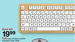 Target iJoy wireless wooden keyboard offer