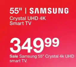 Target Samsung 55 Crystal 4k UHD smart TV offer