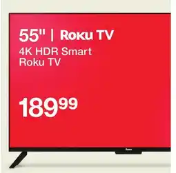 Target 55 4K HDR Smart Roku TV offer