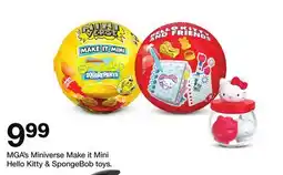 Target MGA's Miniverse Make it Minion D Hello Kitty & SpongeBob toys offer