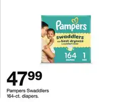 Target Pampers Swaddlers 164-ct. diapers offer