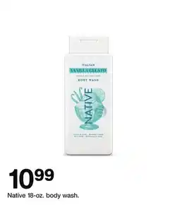 Target Native 18-oz. body wash offer