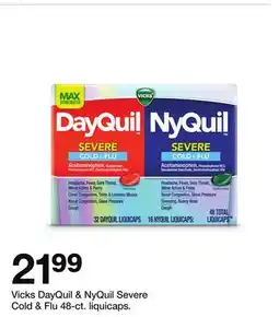 Target Vicks DayQuil & NyQuil Severe Cold & Flu 48 - ct. liquicaps offer