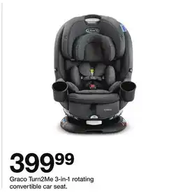 Target Graco Turn2Me 3-in-1 rotating convertible car seat offer