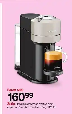 Target Breville Nespresso Vertuo Next espresso & coffee machine offer