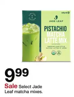 Target Select Jade Leaf matcha mixes offer