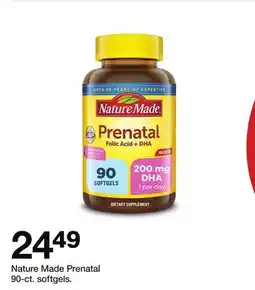 Target Nature Made Prenatal 90-ct. softgels offer