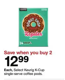 Target Keurig K-Cup single-serve coffee pods offer