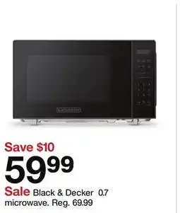 Target Black & Decker 0.7 microwave offer