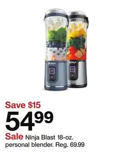 Target Ninja Blast 18-oz. personal blender offer