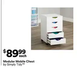 Michaels Modular Mobile Chest by Simply Tidy offer