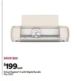 Michaels Cricut Explore 4 with Digital Bundle offer