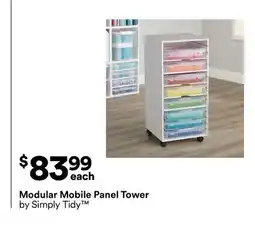 Michaels Modular Mobile Panel Tower by Simply Tidy offer