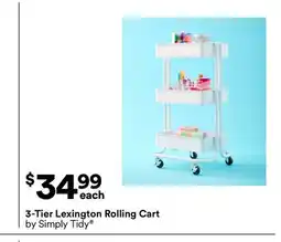 Michaels 3-Tier Lexington Rolling Cart by Simply Tidy offer