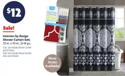Family Dollar Interiors by Design Shower Curtain Sets offer