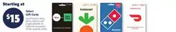 Family Dollar Select Gift Cards offer