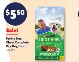 Family Dollar Purina Dog Chow Complete Dry Dog Food offer
