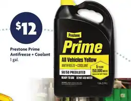 Family Dollar Prestone Prime Antifreeze + Coolant offer