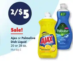 Family Dollar Ajax or Palmolive Dish Liquid offer