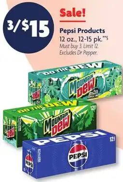 Family Dollar Pepsi Products offer