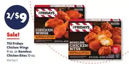 Family Dollar TGI Fridays Chicken Wings 9 oz. or Boneless Chicken Bites 10 oz offer